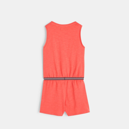 Avis Combishort sans manches en jersey doux rouge fille OKAIDI 2