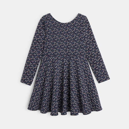 Avis Robe imprimée évasée bleue fille OKAIDI 2