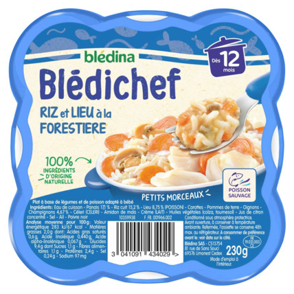 Avis BLEDICHEF Riz et lieu à la forestière Blédina 1