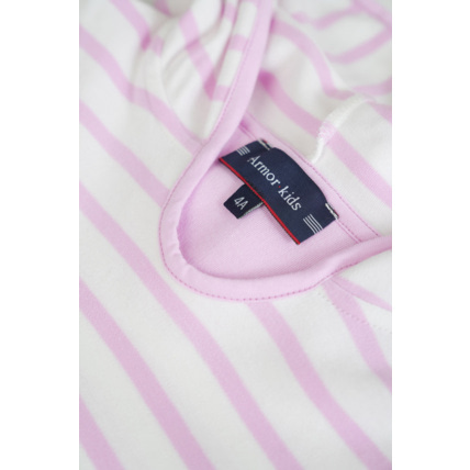 Avis Robe "Balancelle" KIDS - coton épais - Milk/Mauve Rose ARMOR-LUX 4