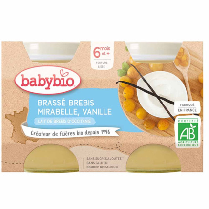 Avis Desserts Lactés Pots lactés au lait de brebis francais bio Babybio 1