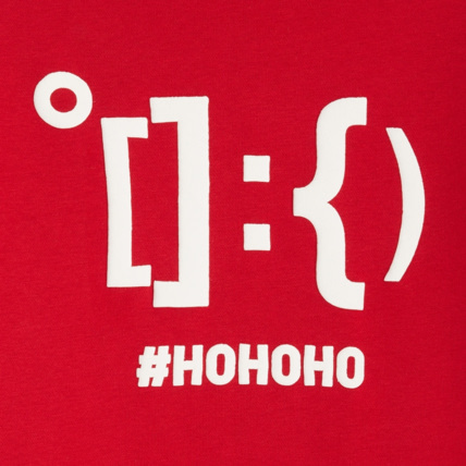 Avis Sweat-shirt manches longues à message HO HO HO rouge garçon OKAIDI 3