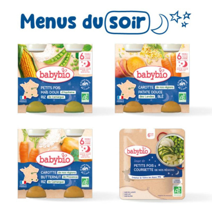 Avis Pack repas bébé soir 6 mois Babybio 1
