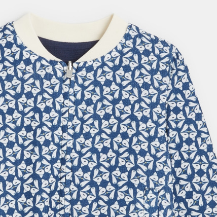 Avis Blouson imprimé réversible bleu fille OKAIDI 6