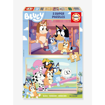 Avis Lot de 2 super puzzles bois Bluey Educa 1