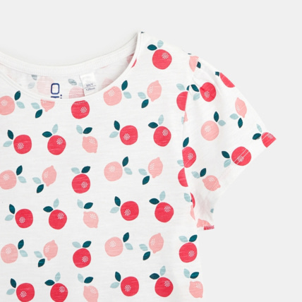 Avis Pyjama d'été motif "petites pommes" rose fille OKAIDI 2
