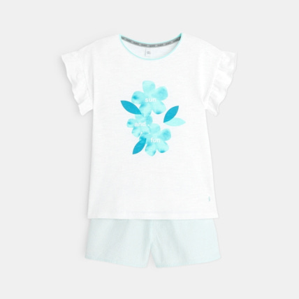 Avis Pyjama d'été à message blanc fille OKAIDI 2