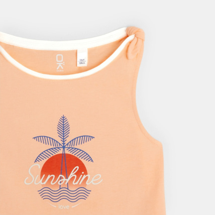 Avis Pyjama d'été pastel 2 pièces "Sunshine" orange fille OKAIDI 3