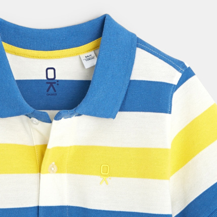 Avis Polo rayé jaune garçon OKAIDI 3