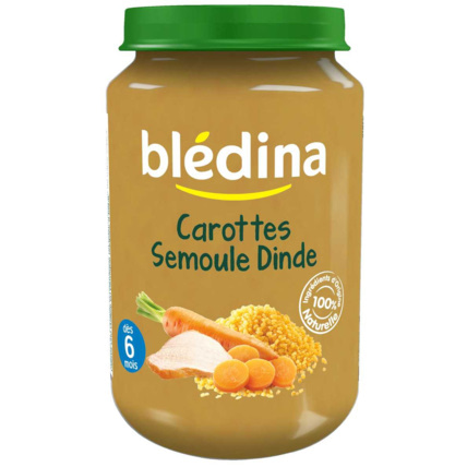 Avis Pot Carottes Semoule Dinde 2x200g Blédina 2