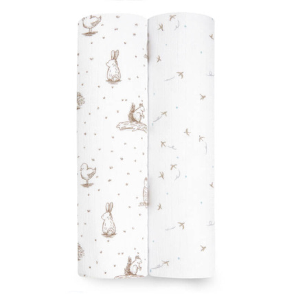 Avis Lot de 2 langes silky soft Healing nature ADEN + ANAIS 1