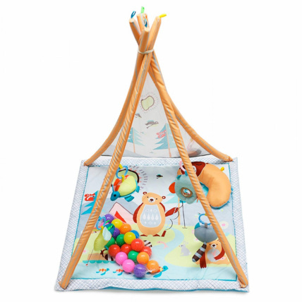 Avis Tapis d'éveil tipi bébé avec balles et coussin JUGAR PLASTIMYR 5