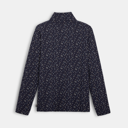 Avis T-shirt col roulé imprimé étoiles bleu fille OKAIDI 2