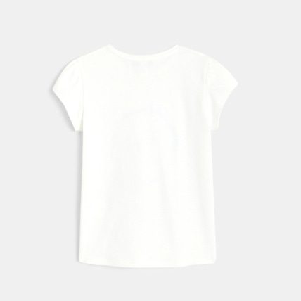 Avis T-shirt à message "Enjoy" blanc fille OKAIDI 4