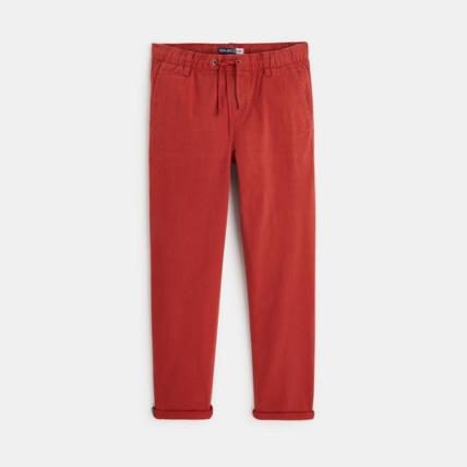 Avis Pantalon large à enfiler orange garçon OKAIDI 1