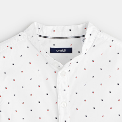 Avis Chemise à motifs bleue garçon OKAIDI 2