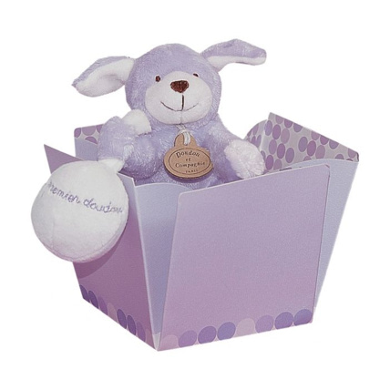 Avis DOUDOU CHIEN BONBON MAUVE DOUDOU ET COMPAGNIE 1