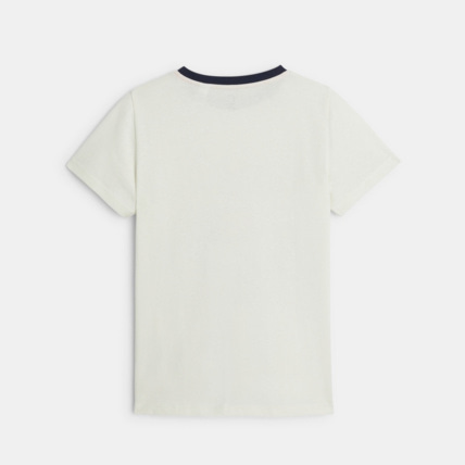 Avis T-shirt motif dinosaure blanc garçon OKAIDI 4