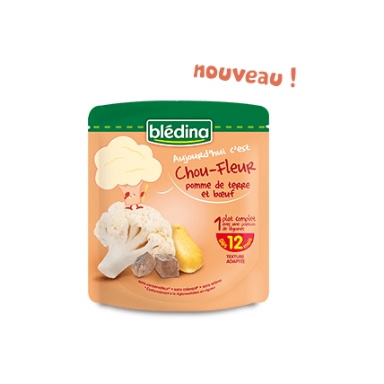 Avis Aujourd'hui c'est : Chou-fleur, pomme de terre et boeuf Blédina 1