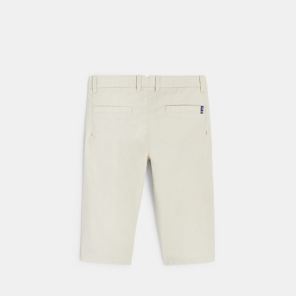 Avis Bermuda coupe droite en toile beige garçon OKAIDI 3