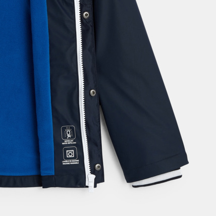 Avis Parka imperméable à capuche bleu garçon OKAIDI 4