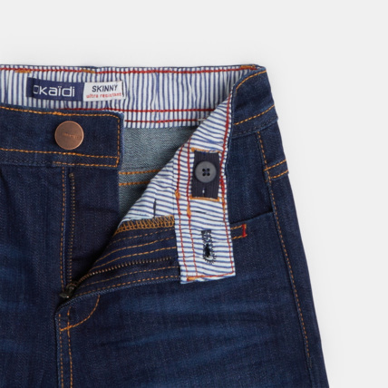 Avis Jean skinny ultra-résistant bleu garçon OKAIDI 2