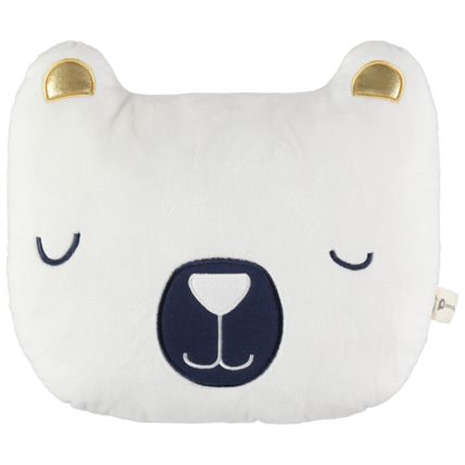 Avis Coussin forme ours à détails brodés et touches de doré Prémaman 1