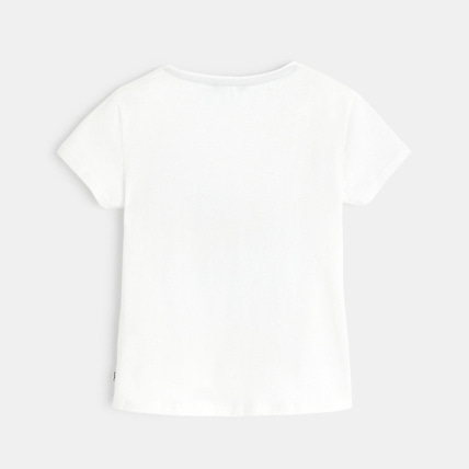 Avis T-shirt à message bleu fille OKAIDI 2