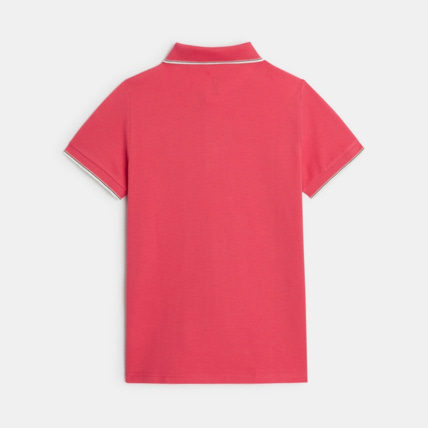 Avis Polo en jersey piqué motif palmier rose garçon OKAIDI 3