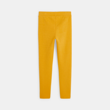 Avis Leggings en jersey milano uni jaune fille OKAIDI 3