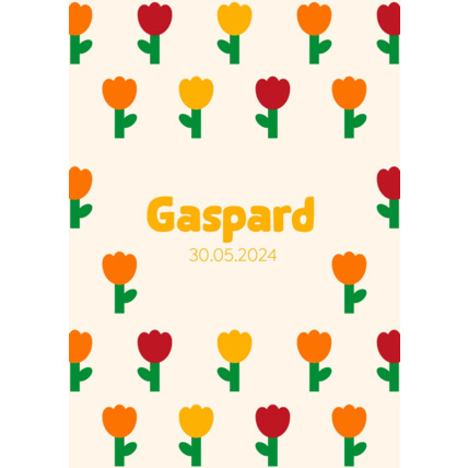 Avis Faire-Part de Naissance Personnalisable - Fleurs Minimaliste LES PETITS CITRONS 2