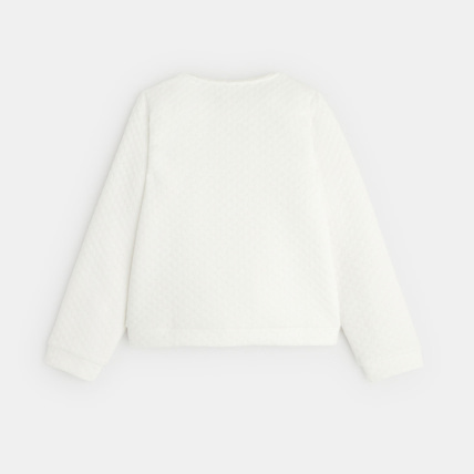 Avis Sweat-shirt doublé en polaire sherpa blanc fille OKAIDI 3