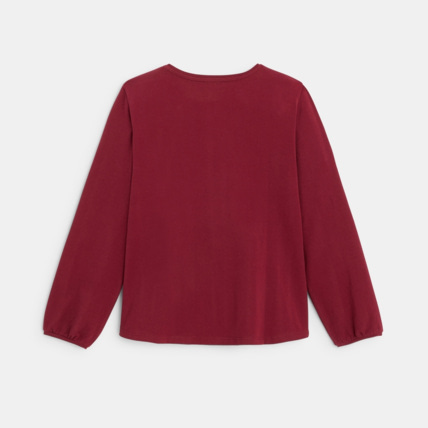 Avis T-shirt manches longues motif "étoiles" rose fille OKAIDI 3