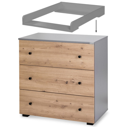 Avis Commode bébé avec plan à langer amovible PAULINE Mon Mobilier Design 3