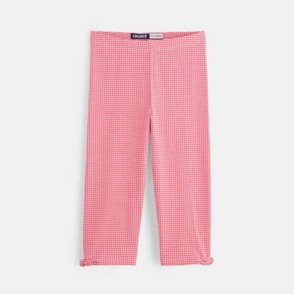 Avis Leggings à carreaux rose fille OKAIDI 1