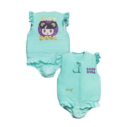 Avis Maillot de bain flottant fille : Baby doll Turquoise PLOUF 1