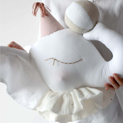Avis Trophée mural enfant en lin, Éléphant Blanc Sevira Kids 4