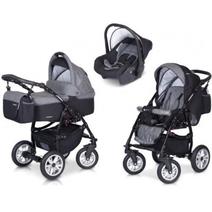 Poussette 4 roues gonflables outlet