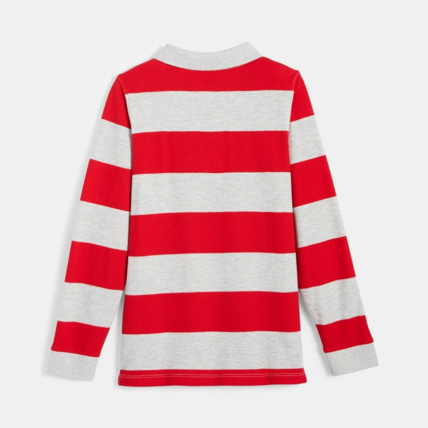 Avis Polo rayé rouge garçon OKAIDI 2