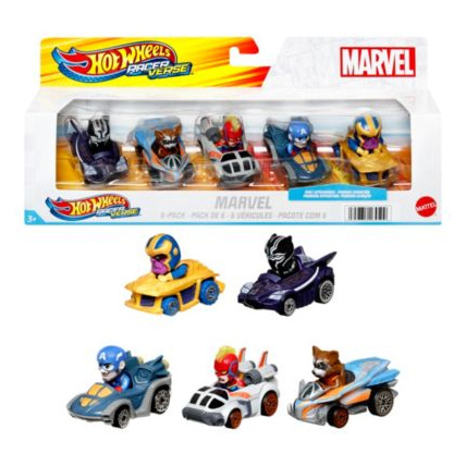 Avis Ensemble de 5 Hot Wheels RacerVerse  MARVEL 1