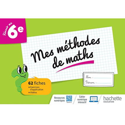 Avis Mes méthodes de maths 6e - Cahier élève - Ed. 2023 Hachette Éducation 1