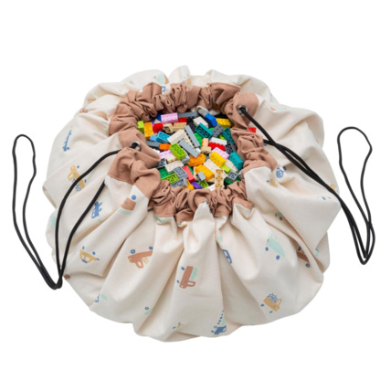 Avis Grand sac à jouets - Tapis de jeu 2 en 1 PLAY & GO 9