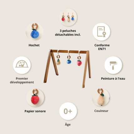 Avis Portique d'éveil bébé Fruit Petite Amélie 3