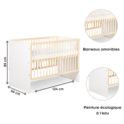 Avis Lit bébé à barreaux en pin massif WILLY KLUPS 2