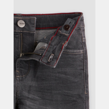 Avis Jean skinny hyper stretch gris garçon OKAIDI 4