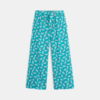Avis Pantalon large imprimé vert fille OKAIDI 2