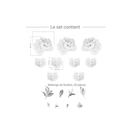 Avis Stickers pivoines blanches Mon Lit Cabane 5