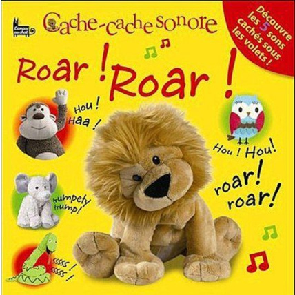 Avis Livre Cache-cache sonore Roar Roar LANGUE AU CHAT 1