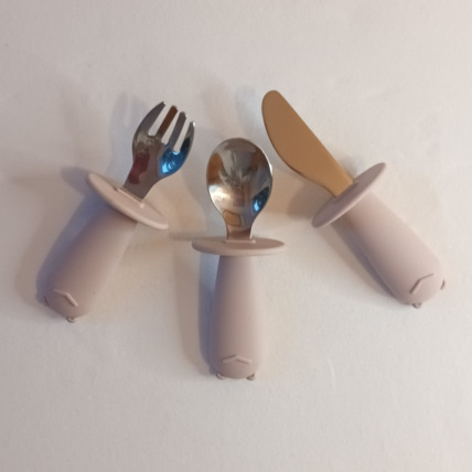 Avis Set de 3 couverts en inox enfant avec colerette de protection Babireva 2