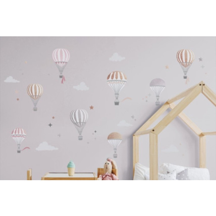 Avis Sticker montgolfières irisées avec nuages Mon Lit Cabane 4